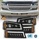 LED Headlights DRL Bumper Lamps For Chevy Silverado 1500 2500HD 3500HD 2003-07