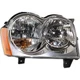 Headlight Chrome Passenger Side Halogen For 2005-2007 Jeep Grand Cherokee