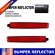 2X LH RH Rear Bumper Reflector For Cadillac SRX 2010-2016 & GMC Acadia 2007-2016