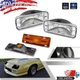 Turn Signal Lights Clear + Side Marker Lights Amber For Chevy Camaro 1985-1992