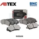 Abtex Front and Rear Brake Pads fits NISSAN QASHQAI 1.5 1.6 2.0 2006-2014