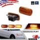2X Amber Lens Sequential Amber LED Side Marker Lights For 2003-2007 Honda Accord