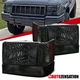 Fit 1993-1996 Jeep Grand Cherokee Headlights+Bumper Corner Signal Lamps Smoke