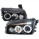 Fits 05-10 DODGE CHARGER Halo LED Projector Headlight With Clear Lens