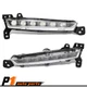 Left Right Fits 2017-2020 Lincoln MKZ LED Fog Lights Fog Lamps w/Bulb Pair