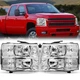 Chrome Headlights For 2007-2014 Chevy Silverado 1500 2500 3500HD Headlamps LH&RH Chrome Headlights For 2007-2014 Chevy Silverado 1500 2500 3500HD Headlamps LH&RH