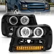 Anzo 111127 Projector Headlight Set w/CCFL Halo Black for Chevy Trailblazer/EXT