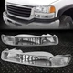 FOR 99-06 GMC SIERRA/YUKON CHROME HOUSING CRYSTAL CLEAR LENS BUMPER SIGNAL LIGHT