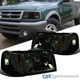 Fits 93-97 Ford Ranger 2in1 Smoke Lens Headlights+Corner Turn Signal Lamps Pair