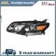 Left Projector Headlight Assembly Halogen Fit For 2016-2018 Chevy Malibu Black