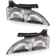 Headlights Set Halogen For 1995-1999 Chevrolet Cavalier