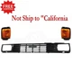 New TOYOTA PICKUP 2WD 1984-1986 Front Grille Black & Park Light Set 3pc