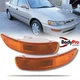 For 1993-1997 Toyota Corolla Front Bumper Light Lamps Yellow Set Left+Right