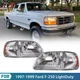 For 1997-2003 Ford F150 Expedition/ 97-99 Ford F-250 LightDuty Chrome Headlights