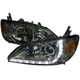 Fits 04-05 HONDA CIVIC Projector Headlight With Smoked Lens