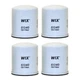 WIX Set of 4 Engine Oil Filters Spin-On For Chevy G30 Peugeot 304 404 504 505