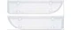 OER K332 Parking Lamp Lens Clear Chevy Pair
