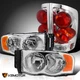 Fits 2002-2005 Dodge Ram 1500 2003-2005 Ram 2500 3500 Clear Headlights+Tail Lamp