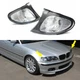 1Pair Front Clear Corner Light Turn Signal Lamp For BMW E46 3' Sedan 2002-2005