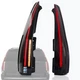 Fit 2007-2014 Yukon Suburban Tahoe SMOKED LED Tail Lights Escalade Style Pairs