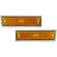 Side Chrome Bezel Marker Light Pair Set for Chevy Blazer GMC Jimmy C/K R Pickup
