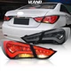 Pair VLAND LED Tail Lights For 2011-2014 Hyundai Sonata SMOKED Lens Rear Lamps