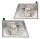 Headlights Front Lamps Pair Set for 97-07 Ford Econoline Left & Right