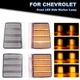For 1994-1999 Chevy C/K 1500 2500 3500 Pickup-LED Clear Corner Side Marker Light