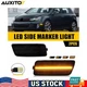 Front Side Marker Amber LED Signal Lights For 2010-14 VW Volkswagen MK6 Golf M