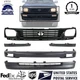 Front Bumper Primed & Grille Assembly Kit For 1995-1996 Toyota Tacoma 2WD