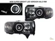 94-01 Dodge Ram 1500 2500 3500 Black G3 Super Bright Halo Projector Headlights