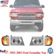 Ford Econoline Van 1992-2003 Front Headlight + Corner Marker Signal Light Set