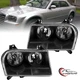 For 2005-10 Chrysler 300 Halogen Headlights Assembly Pair Black Head Lamps New