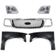 Grille For 2001-03 Ford F-150 w/ LH RH Fenders and Headlights XL/XLT/Lariat Kit