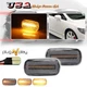 For JDM Honda Civic Accord Jazz Clear Sequential Amber LED Side Marker Lights 2X