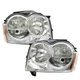 LABLT Headlights For 2005-2006-07 Jeep Grand Cherokee Left&Right Chrome Houisng