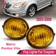 Fog Light For 03-08 Toyota Matrix Pontiac Vibe Yellow Lens Bumper Driving Lamps
