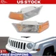 2pcs Left & Right Corner Lights Turn Signal Fits For 2007-2017 Jeep Patriot