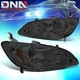FOR 04-05 HONDA CIVIC SEDAN COUPE SMOKED HOUSING AMBER CORNER HEADLIGHT HEADLAMP