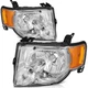 1 Pair Chrome Left Right Headlight Assembly For 2008-2012 Ford Escape