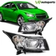Headlight Assembly For 2011-2015 Chevy Cruze 4-Door Sedan Black Housing