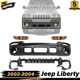 New  Front Bumper Cover and Absorber Kit For 2002-2004 Jeep Liberty