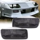 Smoke Lens Front Bumper Turn Signal Light Assembly For Chevy Camaro 1985-1992