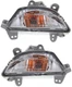 CAPA For 2014-2016Mazda3 Turn Signal Light Clear Plastic SET PAIR