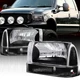 Fit Black 1999-2004 Ford F250 F350 Super Duty Headlights Corner Signal Lamps