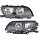 Left & Right Side Headlight For BMW 323i 1999-2000 Halogen w/ Bulbs Sedan/Wagon