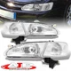 Chrome OE Style Replacement Head Light +Corner Lamp For 1998-2000 Toyota Corolla