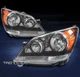 For 08 09 10 Honda Odyssey Minivan Replacement Headlights Headlamps Lamps Black