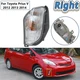 Right Front Bumper turn Signal Light Clear For Toyota Prius V 2012 2013 2014