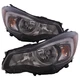 For Subaru Impreza 12-16 Crosstrek 13-15 Headlight Set Black w/Performance Lens